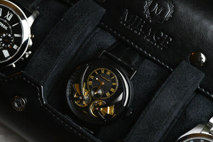 Super Black Watch Roll - 3 montres