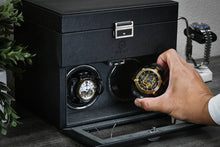 Afbeelding laden in galerijviewer, Luxury Watch Winder Box - Ebony Black
