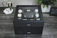 Laden Sie das Bild in den Galerie-Viewer, Watch Box with Travel Case - Carbon Black
