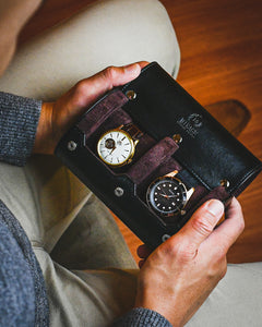 Jade Zwart Horlogerol - 2 Horloges