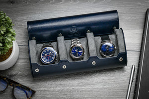 Rouleau de montres bleu nuit - 3 montres
