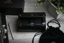 Afbeelding laden in galerijviewer, Super Black Watch Roll - 2 Watch Roll
