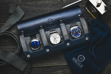 Charger l\&#39;image dans la visionneuse de la galerie, Rouleau de montres bleu nuit - 3 montres
