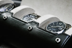 3 Watch Case - Clean Black (Ivory White)