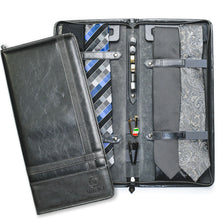 Load image into Gallery viewer, Tie Case for Travel - Graphite Black

