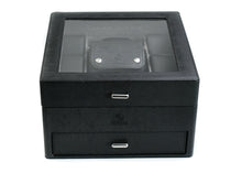 Load image into Gallery viewer, Watch Box with Travel Case - Carbon Black
