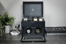 Laden Sie das Bild in den Galerie-Viewer, Luxury Watch Winder Box - Ebony Black
